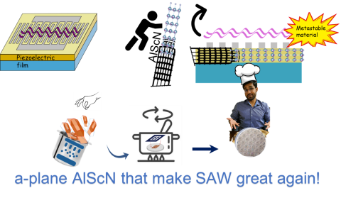a-plane AIScN
