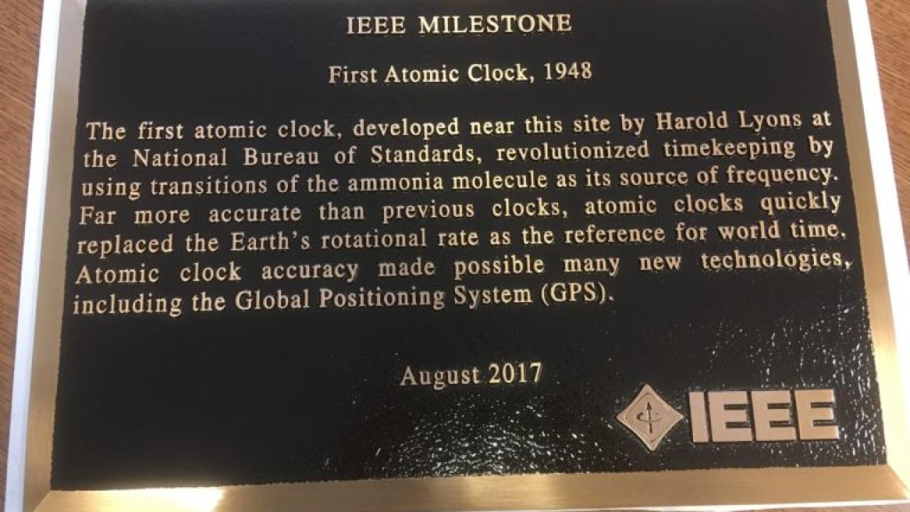 First Atomic Clock, 1948