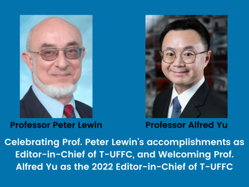 Peter Lewin 2021 EiC and Alfred Yu 2022 EiC