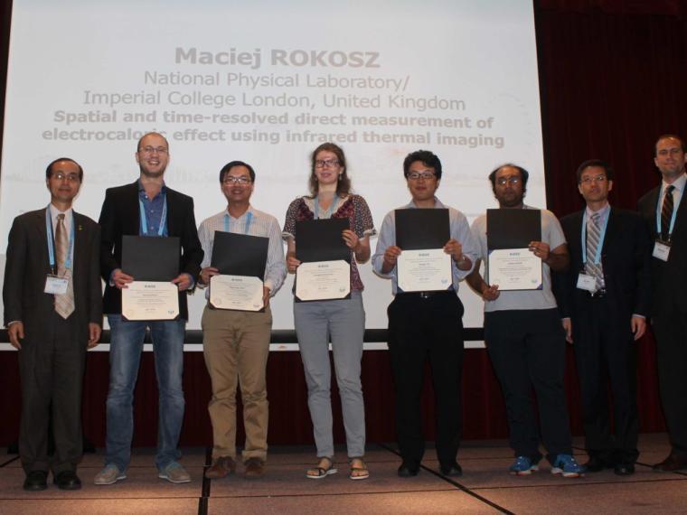 Best poster awards in ISAF-ISIF-PFM 2015 (5 students): Veronika Kovacova, Weng Heng Liew, Anirban Ghos, Daisuke Ito, Maciej Rokosz
