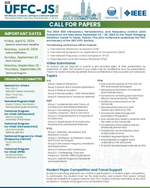 Call for Papers IEEE UFFC